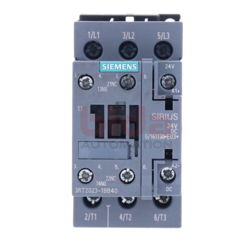 Siemens 3RT2023-1BB40 Leistungssch&uuml;tz / Power Contactor 9A 4kW 400V 24VDC