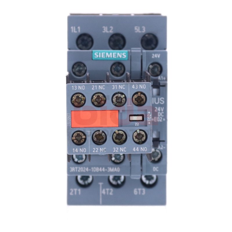 Siemens 3RT2024-1DB44-3MA0 Leistungssch&uuml;tz / Power Contactor 12A 5,5kW 400V 24VDC