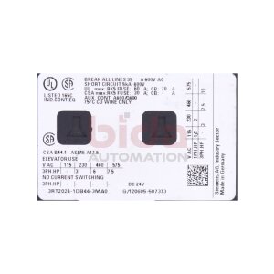 Siemens 3RT2024-1DB44-3MA0 Leistungsschütz / Power...