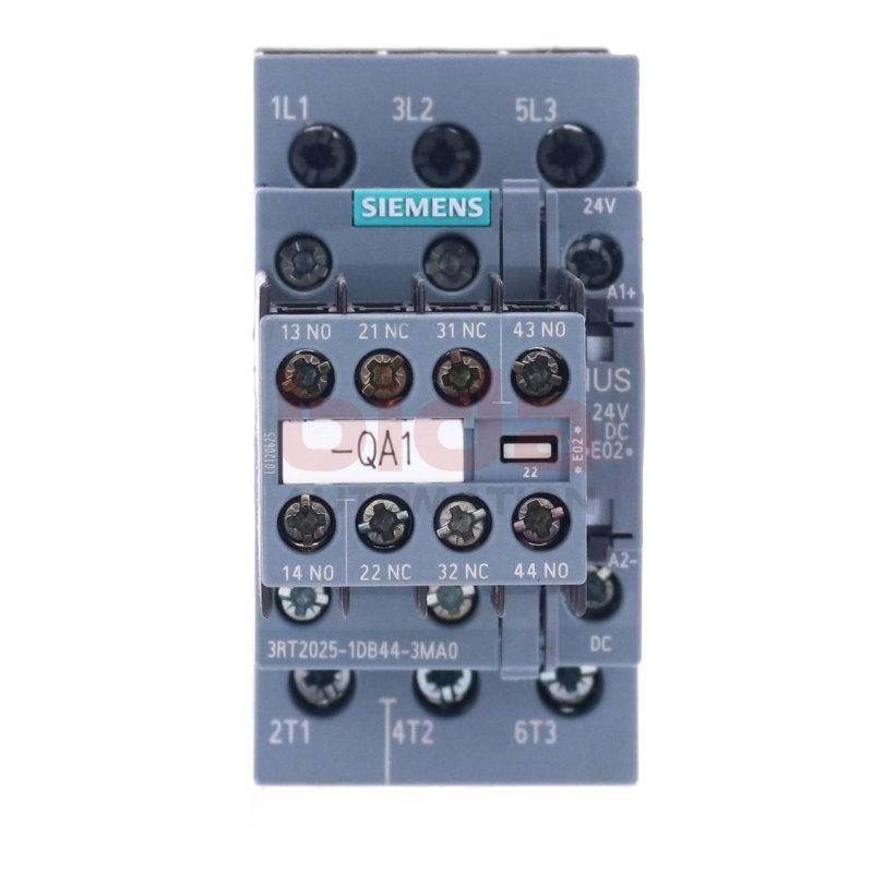 Siemens 3RT2025-1DB44-3MA0 Leistungssch&uuml;tz / Power Contactor 24V 600V