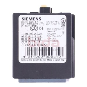 Siemens 3RH2911-1HA22 Hilfsschalter / Auxiliary switch...