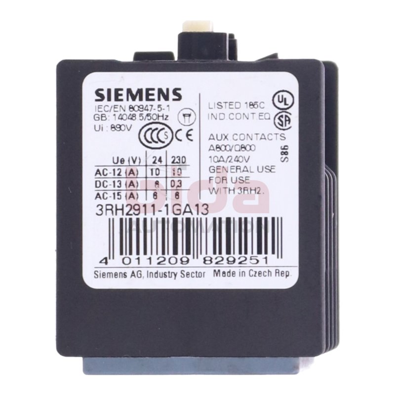 Siemens 3RH2911-1GA13 Hilfsschalter / Auxiliary switch 10A 240V