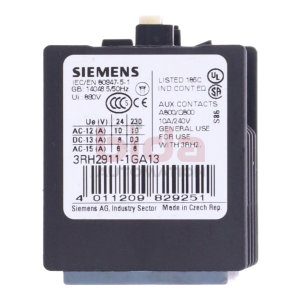 Siemens 3RH2911-1GA13 Hilfsschalter / Auxiliary switch...