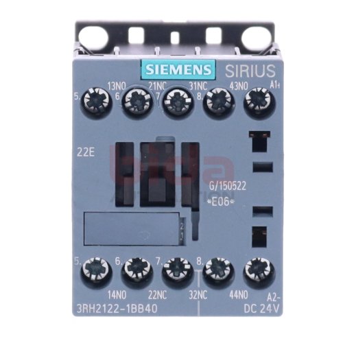 Siemens 3RH2122-1BB40 Hilfssch&uuml;tz / Auxiliary Contactor 24VDC