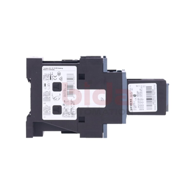 Siemens 3RT2025-1BB44-3MA0 / 3RT2 025-1BB44-3MA0 Leistungssch&uuml;tz / Power Contactor 17A 7,5kW 400V 24VDC