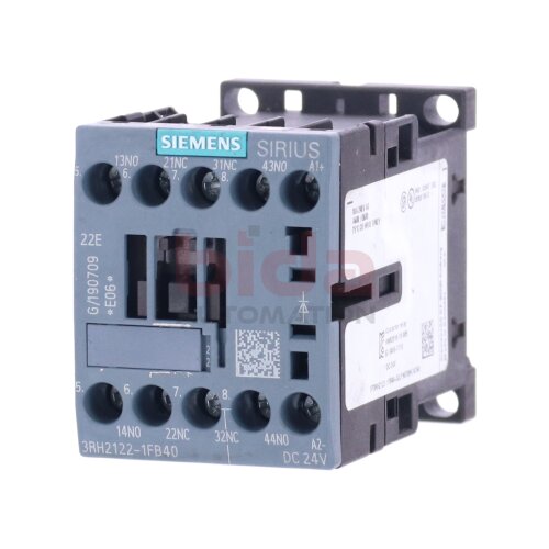 Siemens 3RH2122-1FB40 / 3RH2 122-1FB40 Hilfssch&uuml;tz / Auxiliary Contactor 10A 240 VAC 24VDC