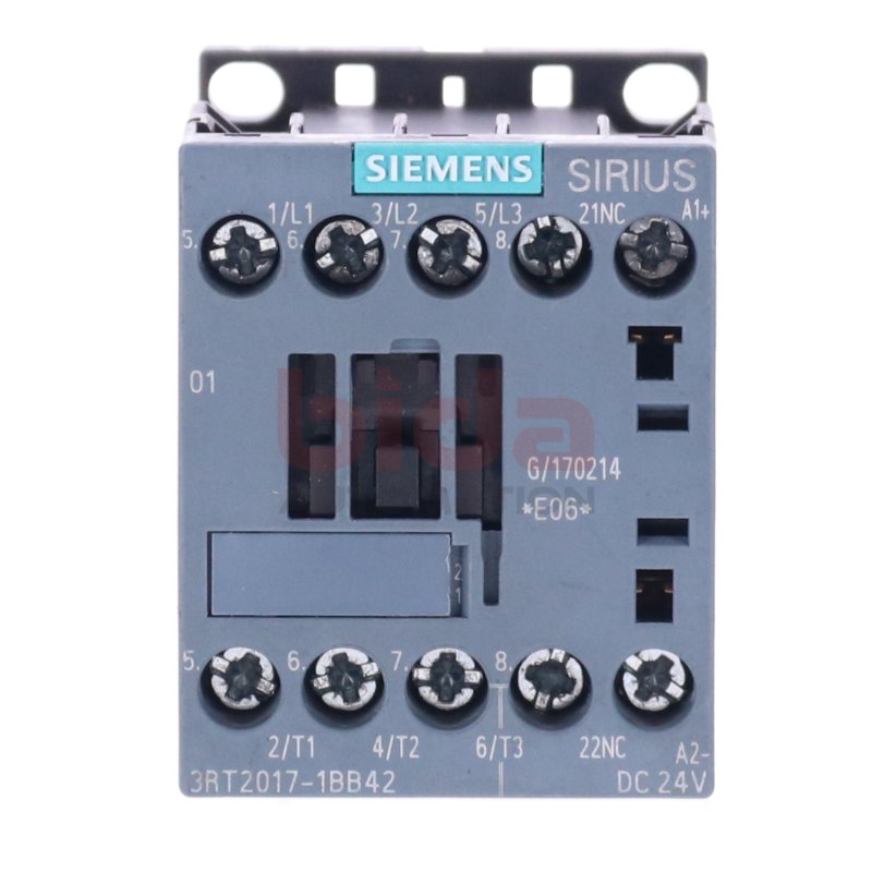 Siemens 3RT2017-1BB42 Leistungssch&uuml;tz / Power Contactor 12A 5,5kW 400V 24VDC