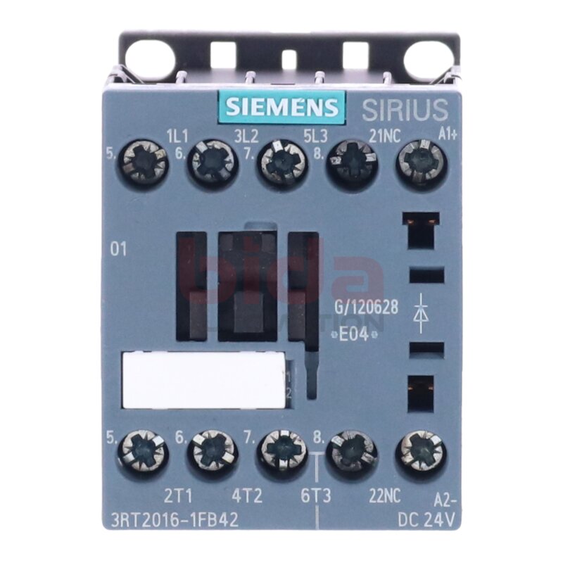 Siemens 3RT2016-1FB42 / 3RT2 016-1FB42 Leistungssch&uuml;tz / Power Contactor 9A 4kW 400V 24VDC