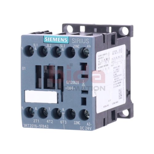 Siemens 3RT2016-1FB42 Leistungssch&uuml;tz / Power Contactor 9A 4kW 400V 24VDC