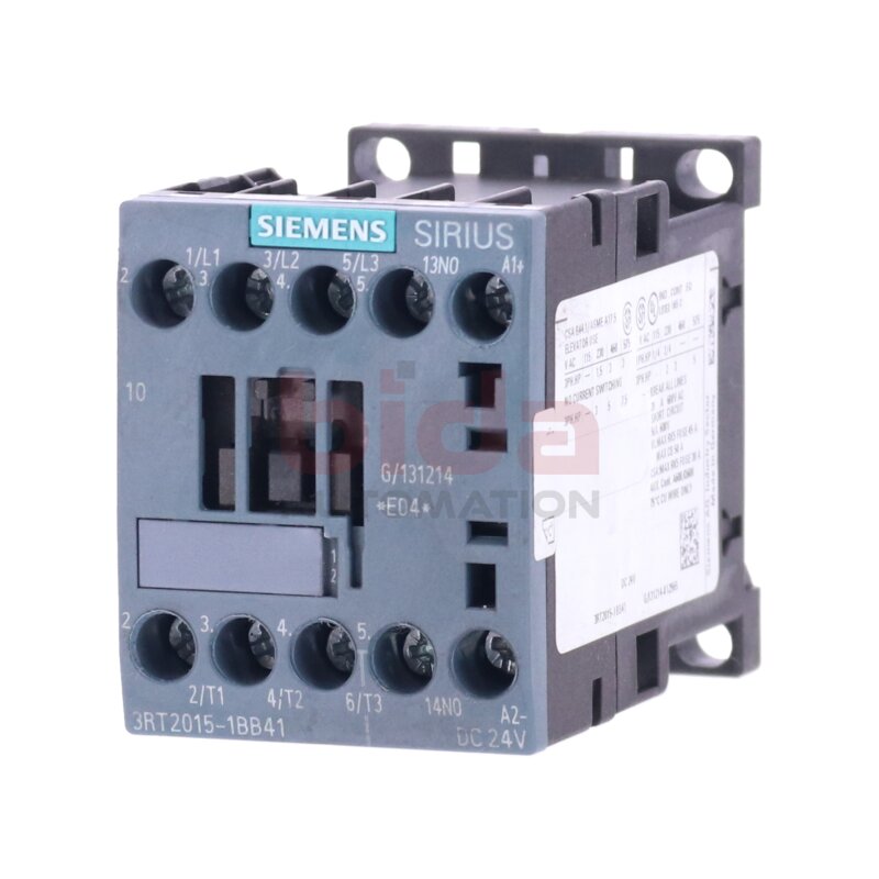 Siemens 3RT2015-1BB41 / 3RT2015-1BB41 Leistungssch&uuml;tz / Power Contactor 7A 3kW 400V 24VDC