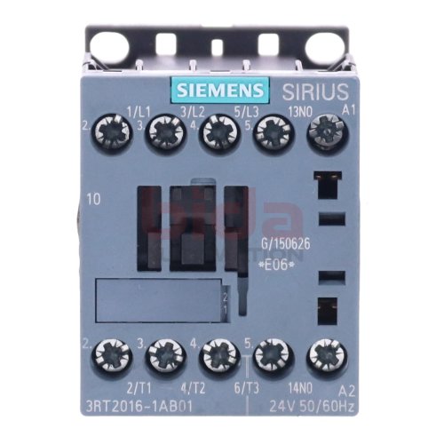 Siemens 3RT2016-1AB01 Leistungssch&uuml;tz / Power Contactor  9A 4kW 400V 24VAC