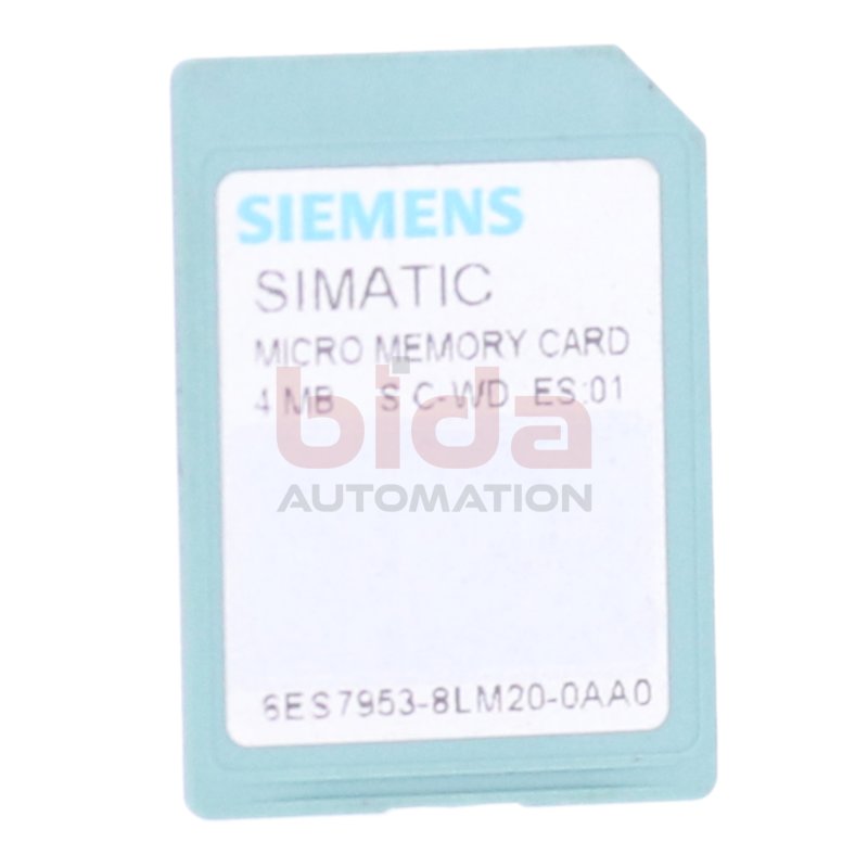 Siemens 6ES7 953-8LM20-0AA0 / 6ES7953-8LM20-0AA0 Micro Memory Card P. S7-300/C7/ET 200  4MB
