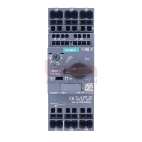 Siemens 3RV2021-4CA25 Leistungsschalter / Circuit Breaker 286A