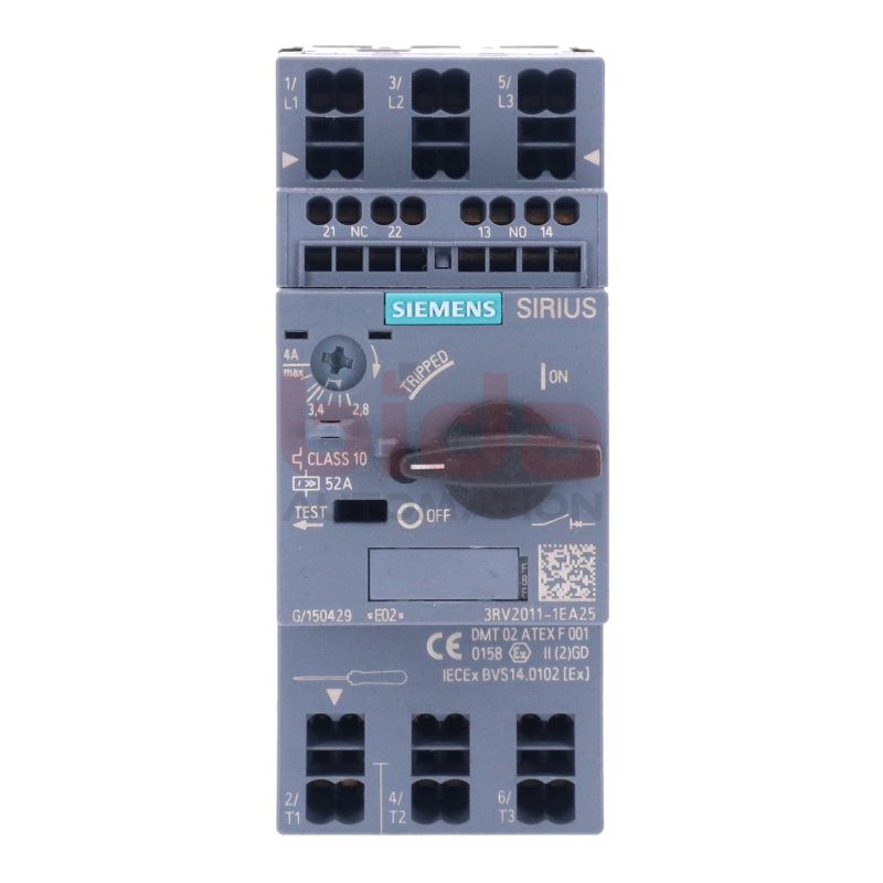 Siemens 3RV2011-1EA25 Leistungsschalter / Circuit Breaker 52A