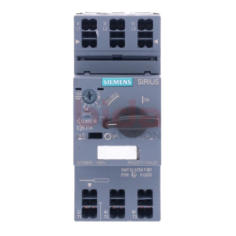 Siemens 3RV2011-1AA20 Leistungsschalter / Circuit Breaker 21A