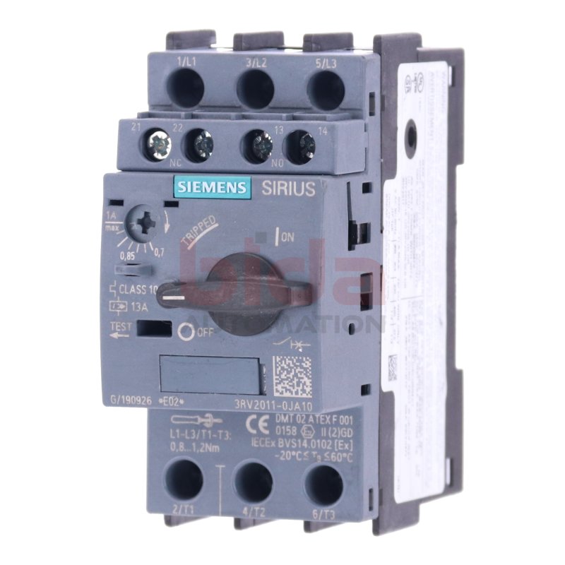 Siemens 3RV2011-0JA10 Leistungsschalter / Circuit Breaker 13A