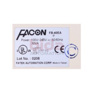 Fatek Facon FB-40EA Programmierbare Steuerung...