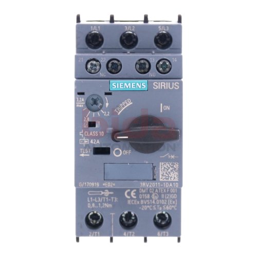 Siemens 3RV2011-1DA10 Leistungsschalter / Circuit Breaker 42A