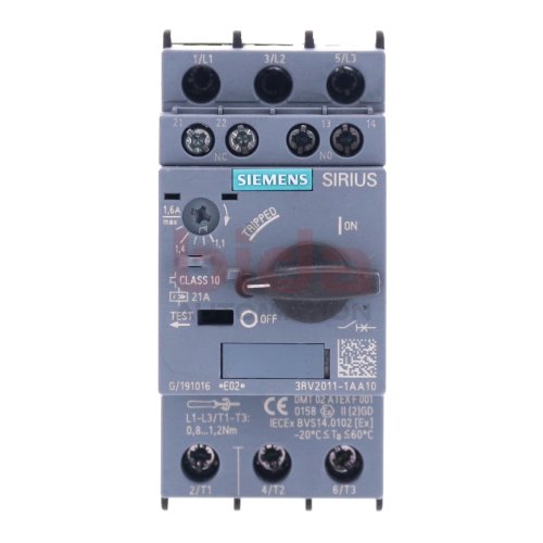 Siemens 3RV2011-1AA10 Leistungsschalter / Circuit Breaker  21A