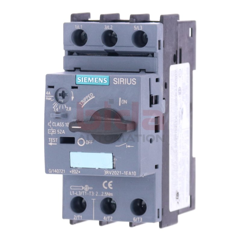 Siemens 3RV2021-1EA10 Leistungsschalter / Circuit Breaker  52A