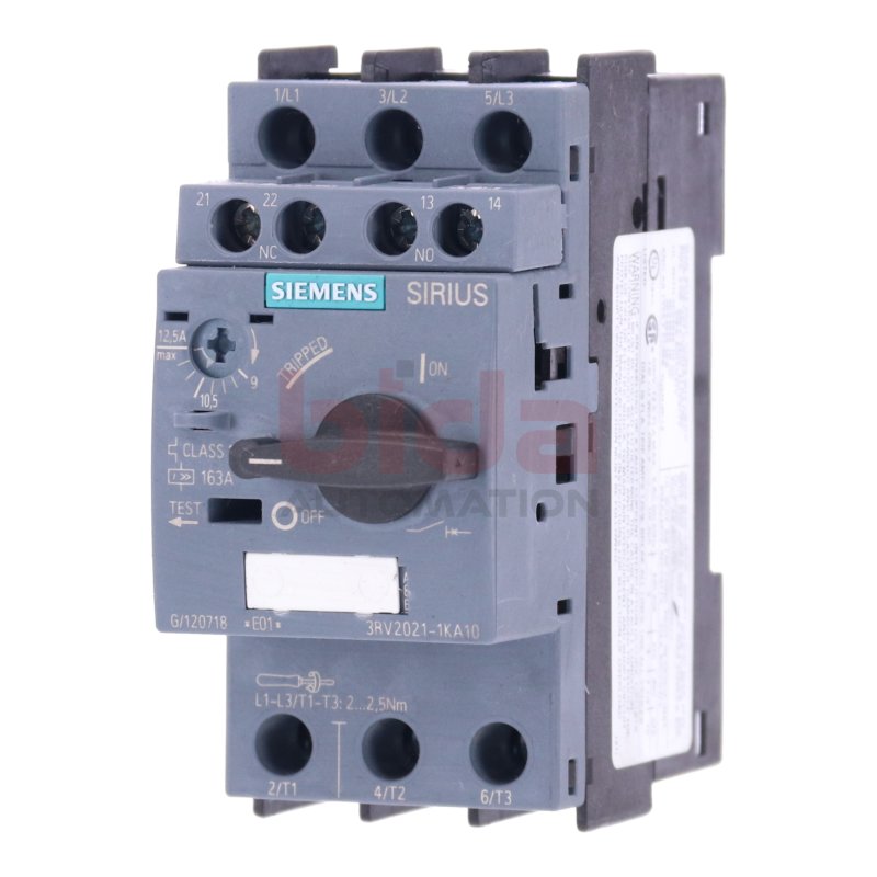 Siemens 3RV2021-1KA10 Leistungsschalter / Circuit Breaker  163A