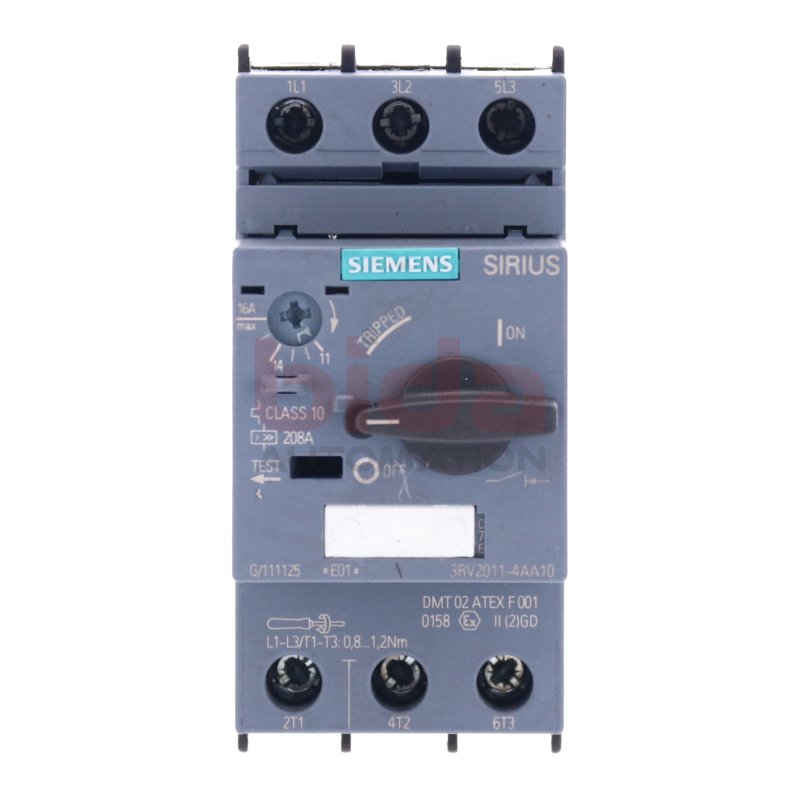 Siemens 3RV2011-4AA10 Leistungsschalter / Circuit Breaker  208A
