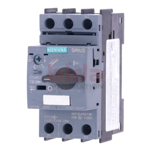 Siemens 3RV2011-4AA10 / 3RV2 011-4AA10 Leistungsschalter / Circuit Breaker 208A