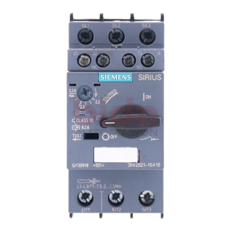 Siemens 3RV2021-1DA10  Leistungsschalter / Circuit Breaker 42A
