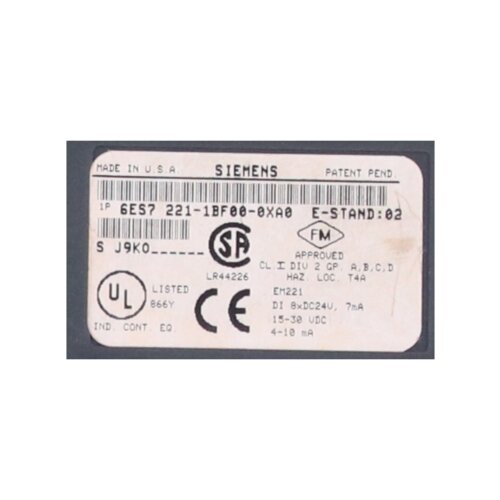Siemens 6ES7221-1BF00-0XA0 / 6ES7 221-1BF00-0XA0 SIMATIC S7-200 Digitaleingabe Digital input