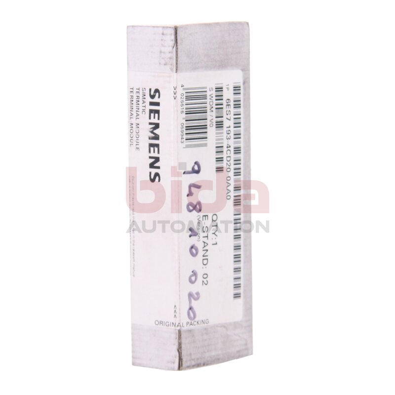 Siemens 6ES7193-4CD20-0AA0 / 6ES7 193-4CD20-0AA0 SIMATIC DP, Terminalmodul