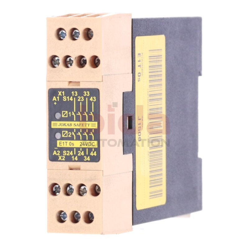 Jakob Safety E1T 0s 24VDC Sicherheitsrelais / Safety Relay 6A 250V
