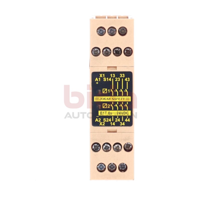 Jakob Safety E1T 0s 24VDC Sicherheitsrelais / Safety Relay 6A 250V