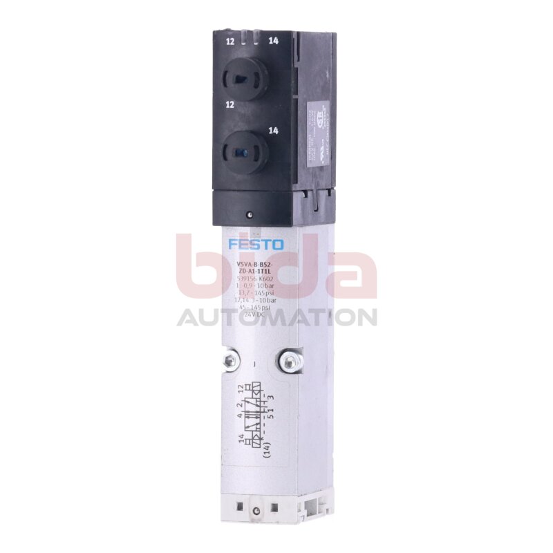 Festo VSVA-B-B52-ZD-A1-1T1L (539156) Magnetventil / Solenoid Valve  0,9-10bar 24VDC