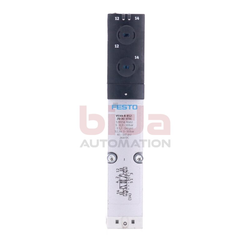 Festo VSVA-B-B52-ZD-A1-1T1L (539156) Magnetventil / Solenoid Valve  0,9-10bar 24VDC