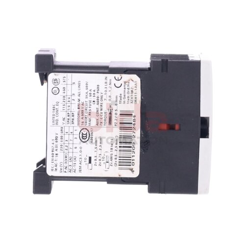 Siemens 3RT1015-1AB01 Leistungssch&uuml;tz / Power Contactor  7A 3kW 400V 24VAC