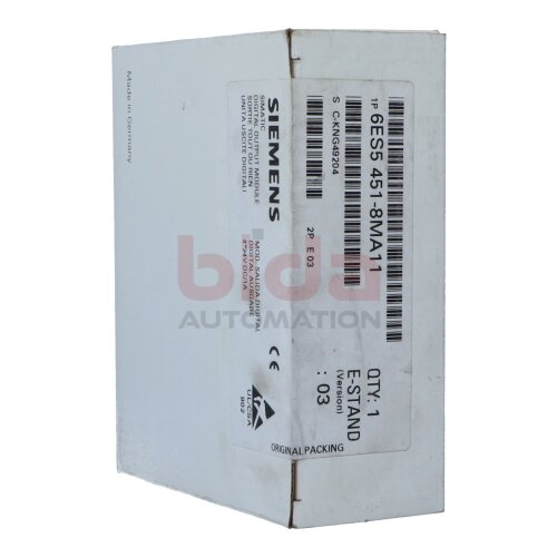 Siemens 6ES5451-8MA11 SIMATIC S5 Digitalausgabe / Digital Output 24V 1A