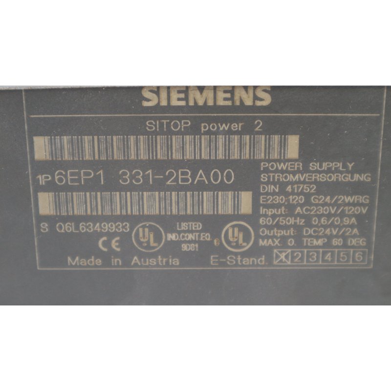 Siemens SITOP power 6EP1331-2BA00 Stromversorgung power supply