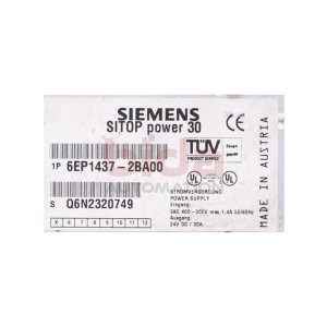Siemens 6EP1437-2BA00 Stromversorgung / Power Supply...