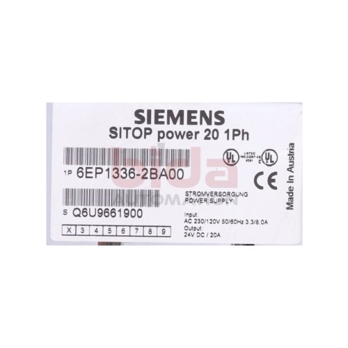 Siemens 6EP1336-2BA00 Stromversorgung / Power Supply 24VDC 20A