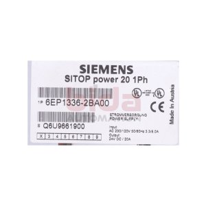 Siemens 6EP1336-2BA00 Stromversorgung / Power Supply...