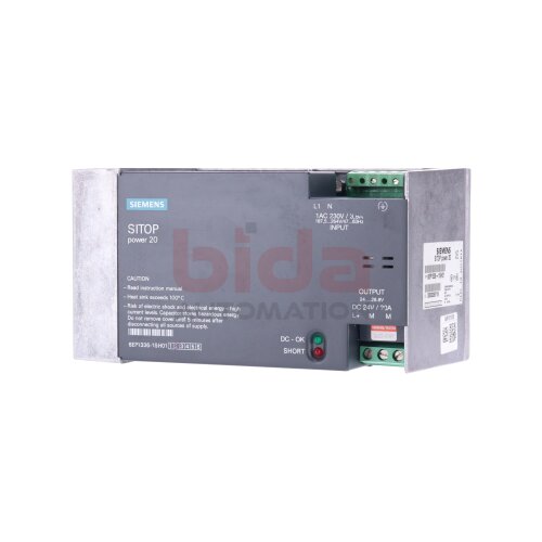 Siemens 6EP1336-1SH01 Stromversorgung / Power Supply 230VAC 24VDC 20A