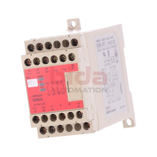 Omron G9SA-301 24VAC/DC Sicherheitsrelais / Safety Relay 24VAC/DC 250VAC 5A
