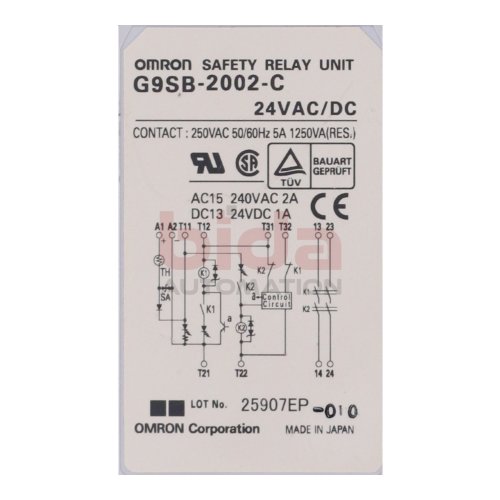 Omron G9SB-2002-C Sicherheitsrelais / Safety Relay  24VDC/DC 250VAC 5A