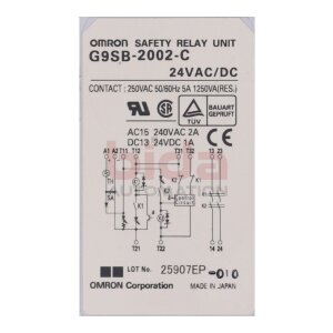 Omron G9SB-2002-C Sicherheitsrelais / Safety Relay...