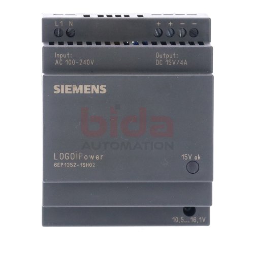 Siemens 6EP1352-1SH02 / 6EP1 352-1SH02 Stromversorgung / Power Supply 15V 4A 100-240V