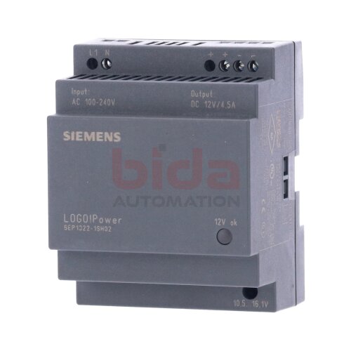Siemens 6EP1322-1SH02 / 6EP1 322-1SH02 Stromversorgung / Power Supply AC 100-240V   DC 12V 4,5A