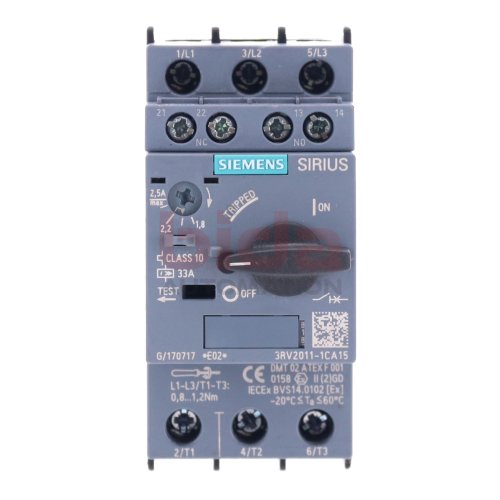 Siemens 3RV2011-1CA15 Leistungsschalter / Circuit Breaker 33A