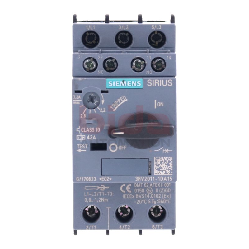Siemens 3RV2011-1DA15 / 3RV 2011-1DA15  Leitungsschutzschalter / Circuit Breaker 42A