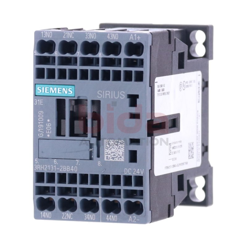 Siemens 3RH2131-2BB40 Hilfssch&uuml;tz / Auxiliary Contactor 240VAC 10A 24VDC