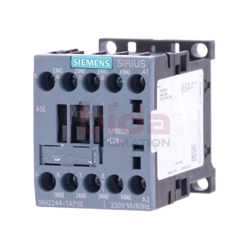 Siemens 3RH2244-1AP00 Hilfssch&uuml;tz / Auxiliary Contactor 230VAC